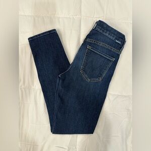 MOTHER High Rise Jeans in Dark Blue